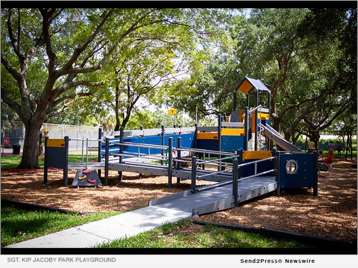 inclusive playground at Sgt. Kip Jacoby Park