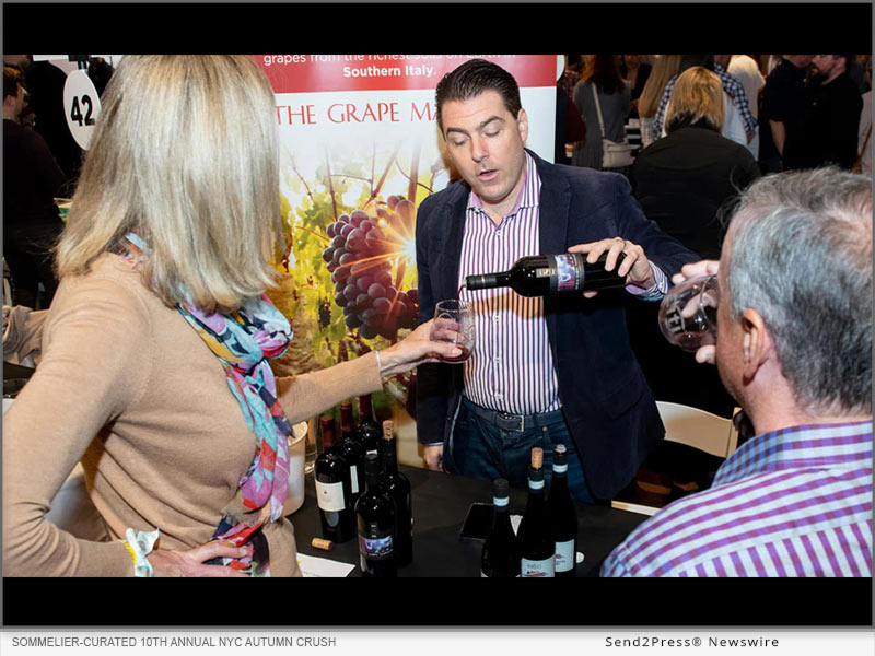 10th Annual NYC Autumn Crush Wine and Artisanal Food Festival, Nov. 9 in Midtown Manhattan