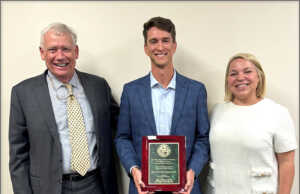 Attorney Bryan Greenberg received the Hon. Robert L. Dietz Emerging Professional Award