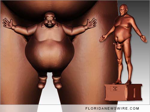 Bill Cosby Nude sculpture