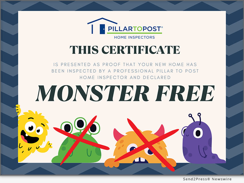 Pillar To Post Home Inspections Include ‘Monster Free’ Certificates