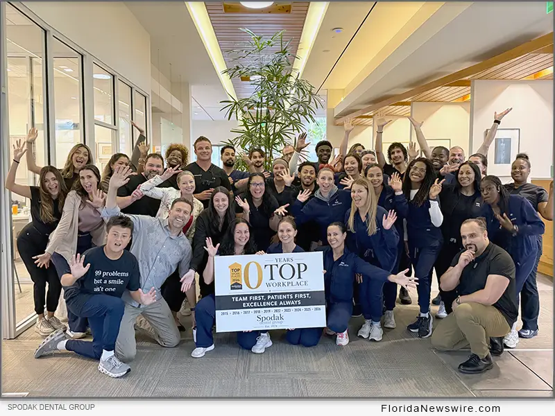 Spodak Dental Group in Delray Beach Again Recognized in 2026 as a Top Workplace for 10th Time