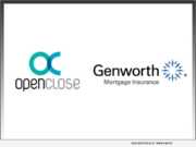 OpenClose and Genworth Mortgage Insurance