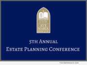 5th Annual Estate Planning Conference